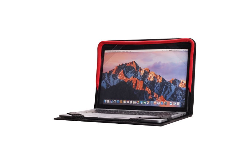 NutKase Ballistic Nylon Folio Cart Case for 11" Chromebook,Macbook and Laptop - Black