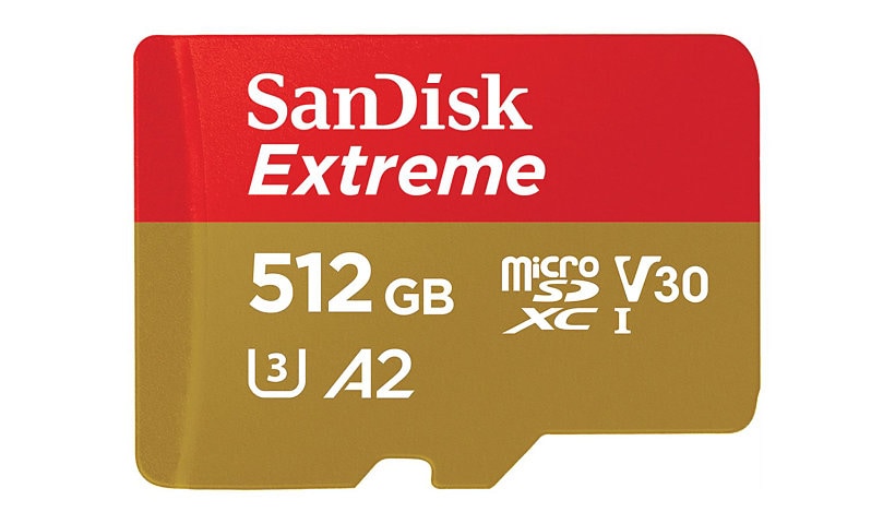 SanDisk Extreme - flash memory card - 512 GB - microSDXC UHS-I