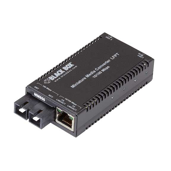 Black Box MultiPower - convertisseur de média à fibre optique - 10Mb LAN, 100Mb LAN - Conformité TAA