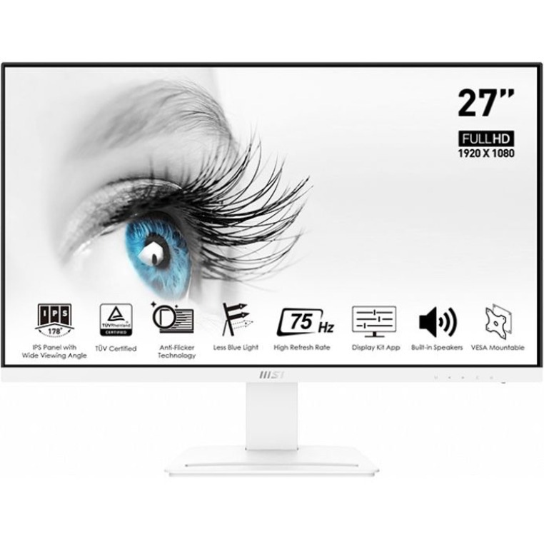 MSI Pro MP273W 27" Full HD LCD Monitor - 16:9 - White