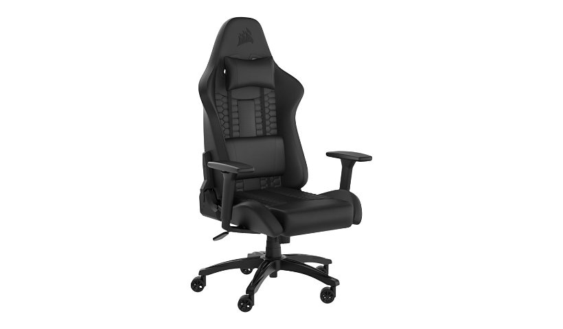 CORSAIR TC100 RELAXED - gaming chair - nylon, plush leatherette - black
