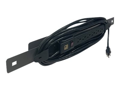 Bretford mounting component - 6 Outlet - black