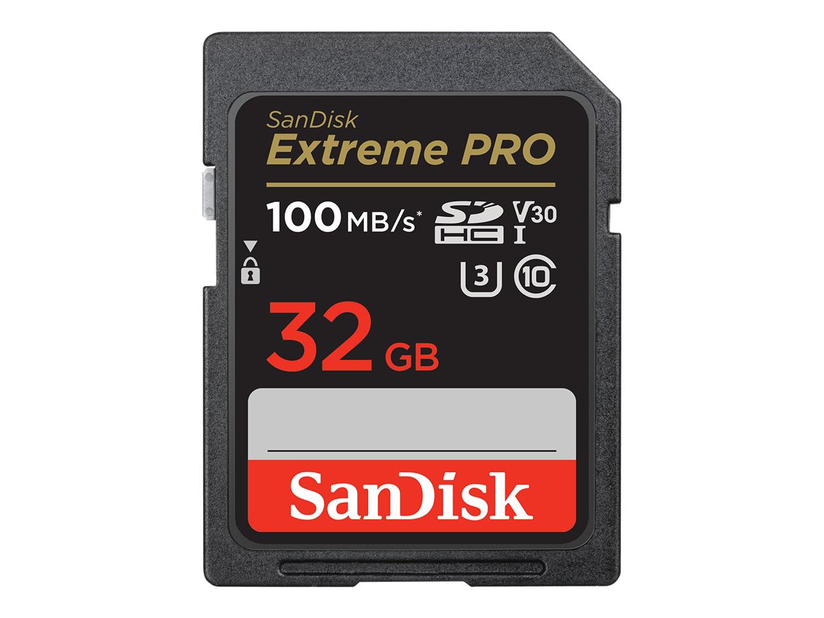  SanDisk 32GB Extreme Pro SDSDXXO-032G-GN4IN SDHC Memory Card  C10 U3 V30 UHS-I