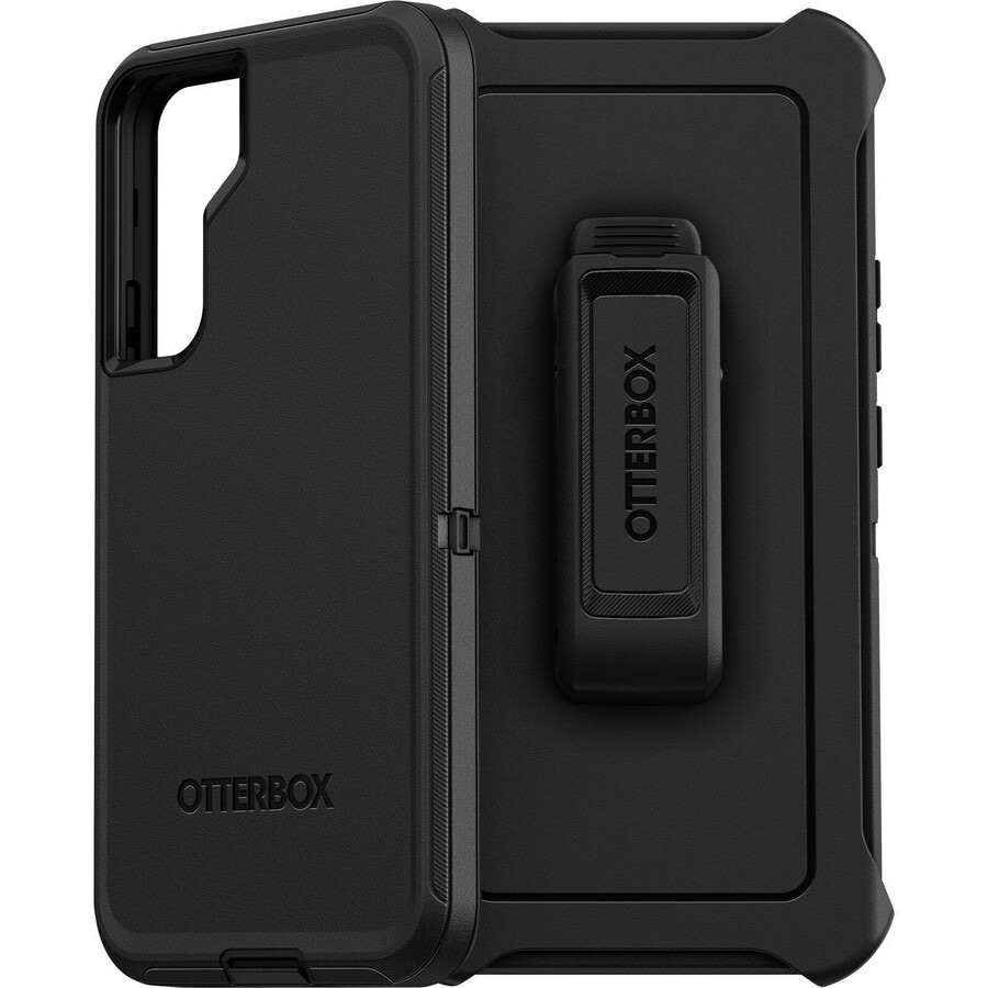 OtterBox Defender Rugged Carrying Case (Holster) Samsung Galaxy S22+ 5G, Galaxy S22+ Smartphone - Black