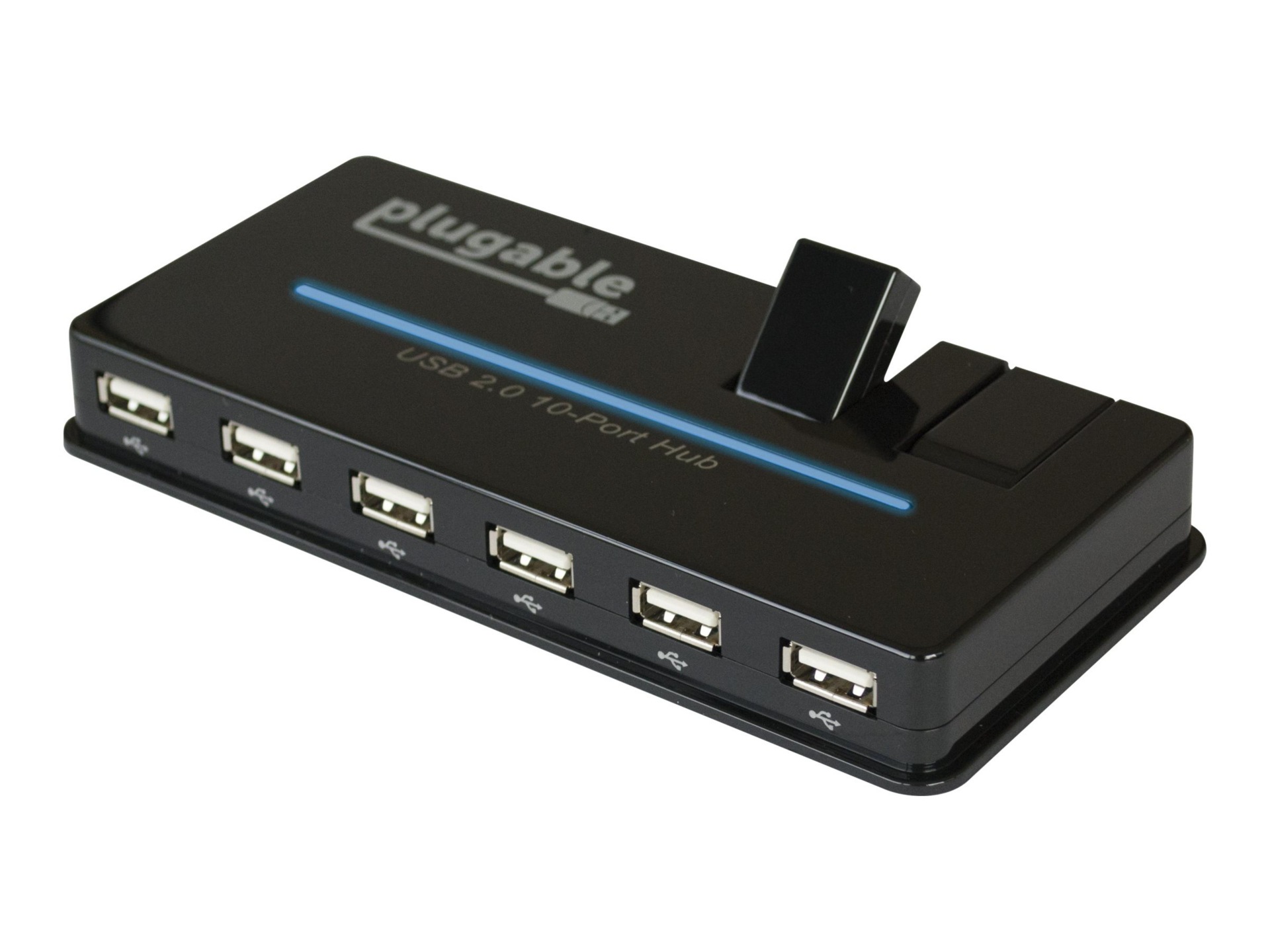 Plugable USB Hub w/ Charging - USB 2.0,10-Port,20W, Driverless