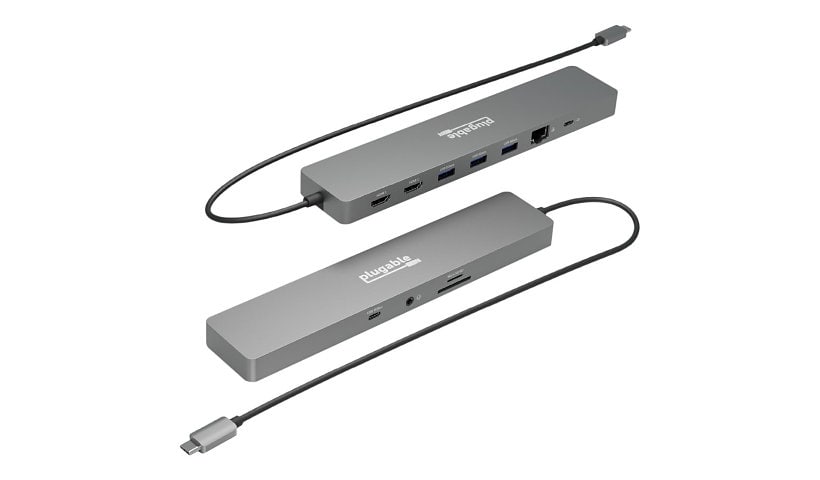 Plugable Plugable 11-in-1 USB-C Hub 100W Pass-through,Dual HDMI, Driverless