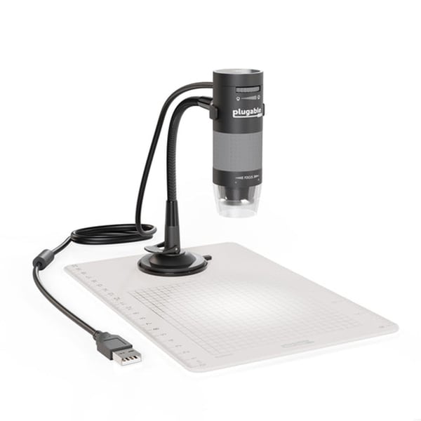 Plugable USB 2.0 Digital Microscope w/ Flexible Arm Observation Stand-Windows,Mac,Linux (2MP,250x Magnification)