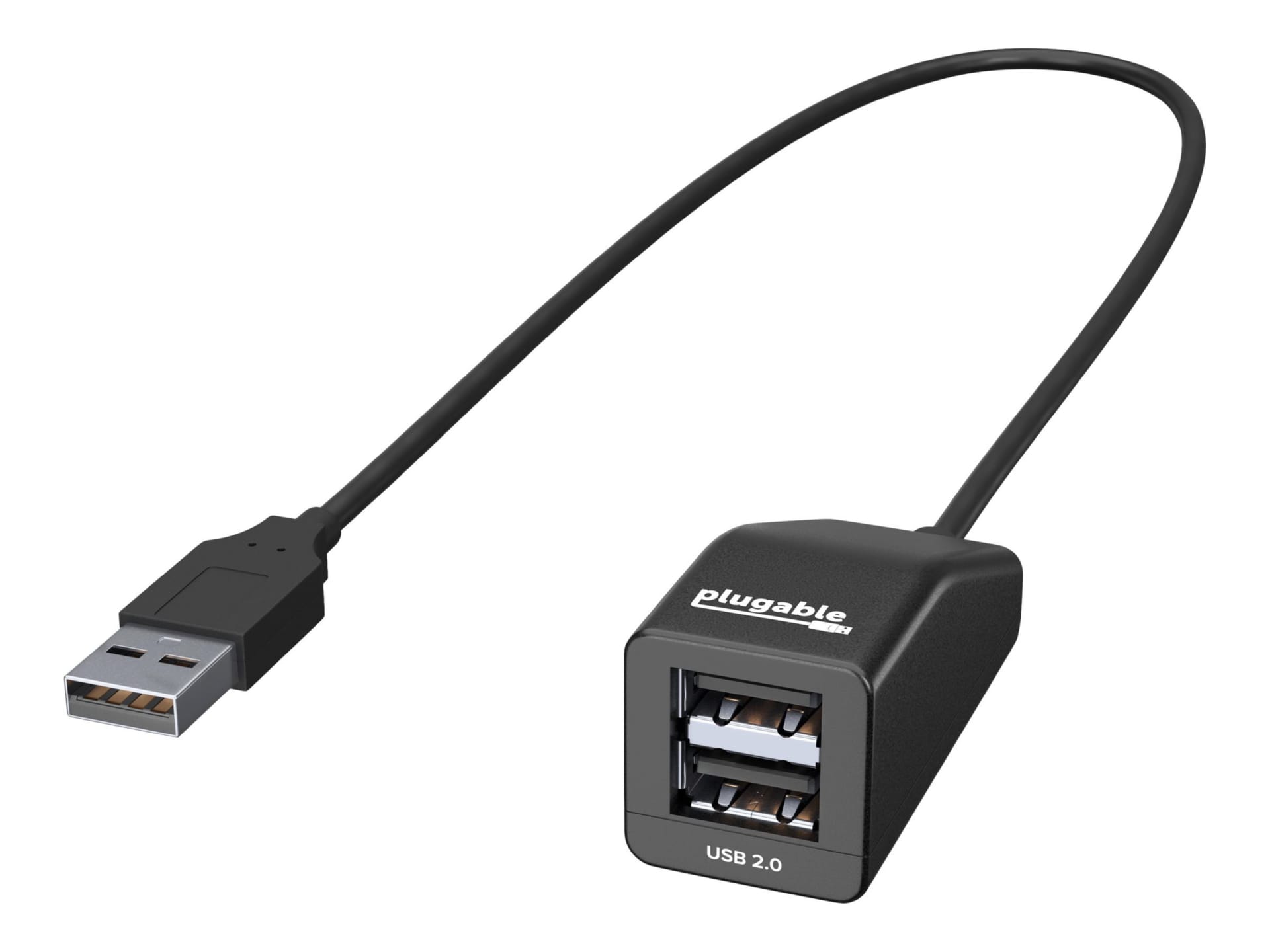 Plugable USB 2.0 2-Port High Speed Ultra Compact Hub Splitter