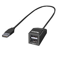 Plugable USB 2.0 2-Port High Speed Ultra Compact Hub Splitter (480 Mbps,USB 2.0,Windows,Linux,macOS,Chrome OS)