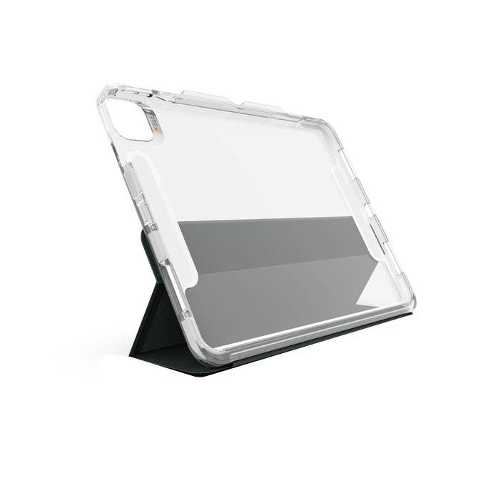 ZAGG Gear4 Brompton Folio Case with Detachable Cover and Foldable Stand for 11" iPad Pro,10.9" Air Tablets - Clear