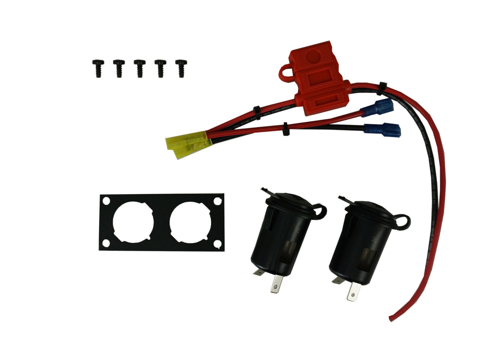 Havis Dual Lighter Plug Socket Bracket with 2 Lighter Plugs for Wide VSW Consoles