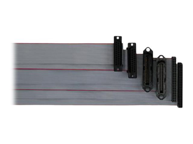 Black Box 0.5' DB25-Male to DB25-Female Flat Ribbon Cable