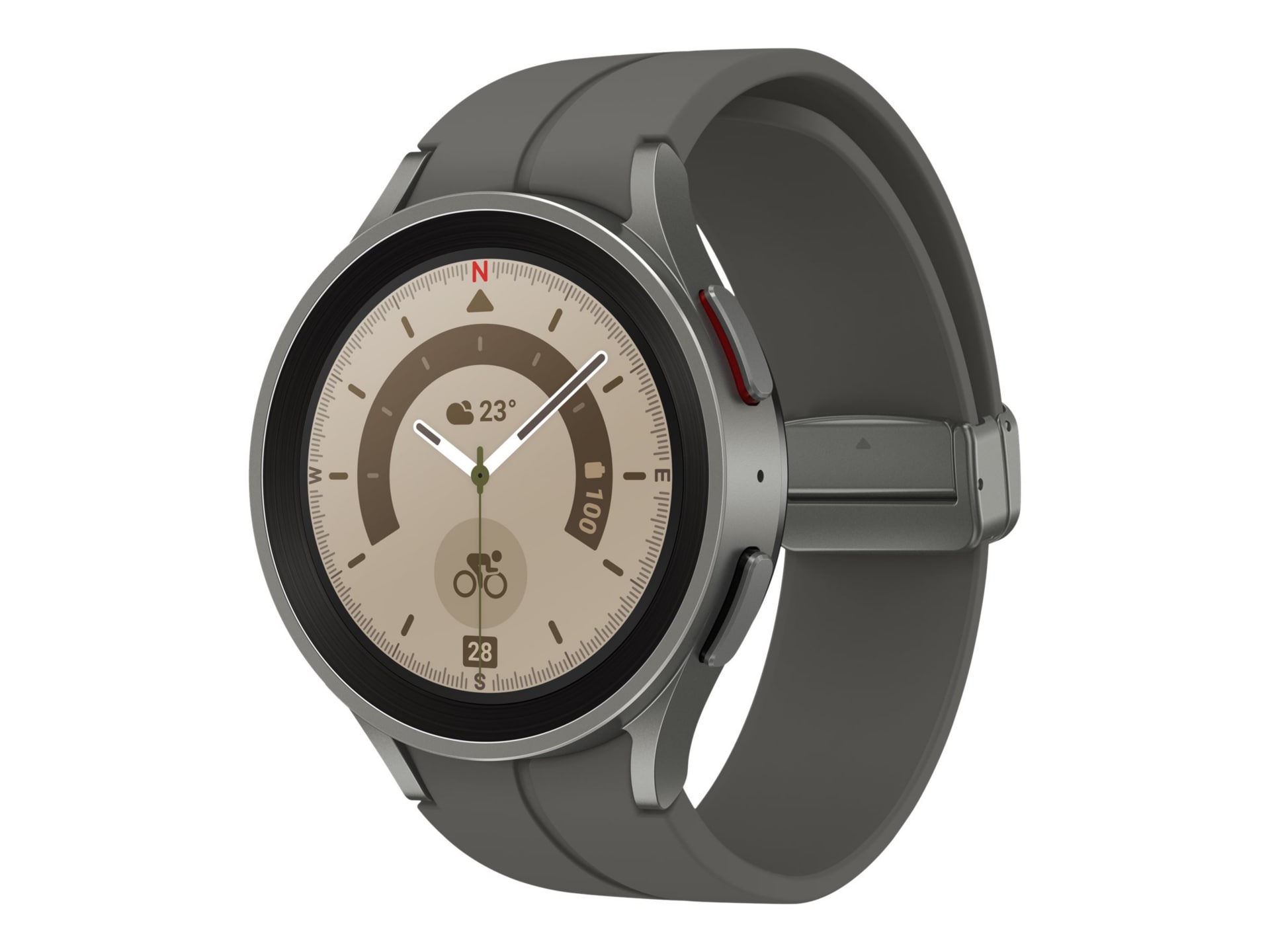 Samsung Galaxy Watch5 Pro - titanium gray - smart watch with sport band - t