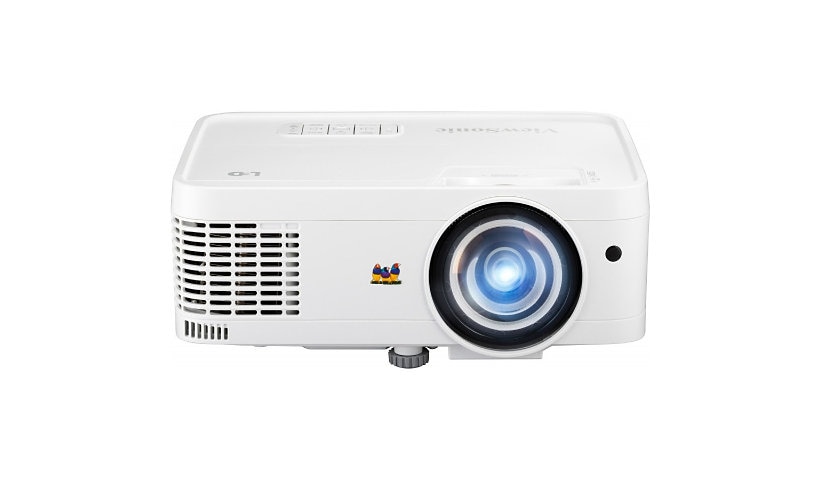 ViewSonic LS560WH - 3000 Lumens WXGA Short Throw LED Lamp Free Projector with HV Keystone and LAN Control