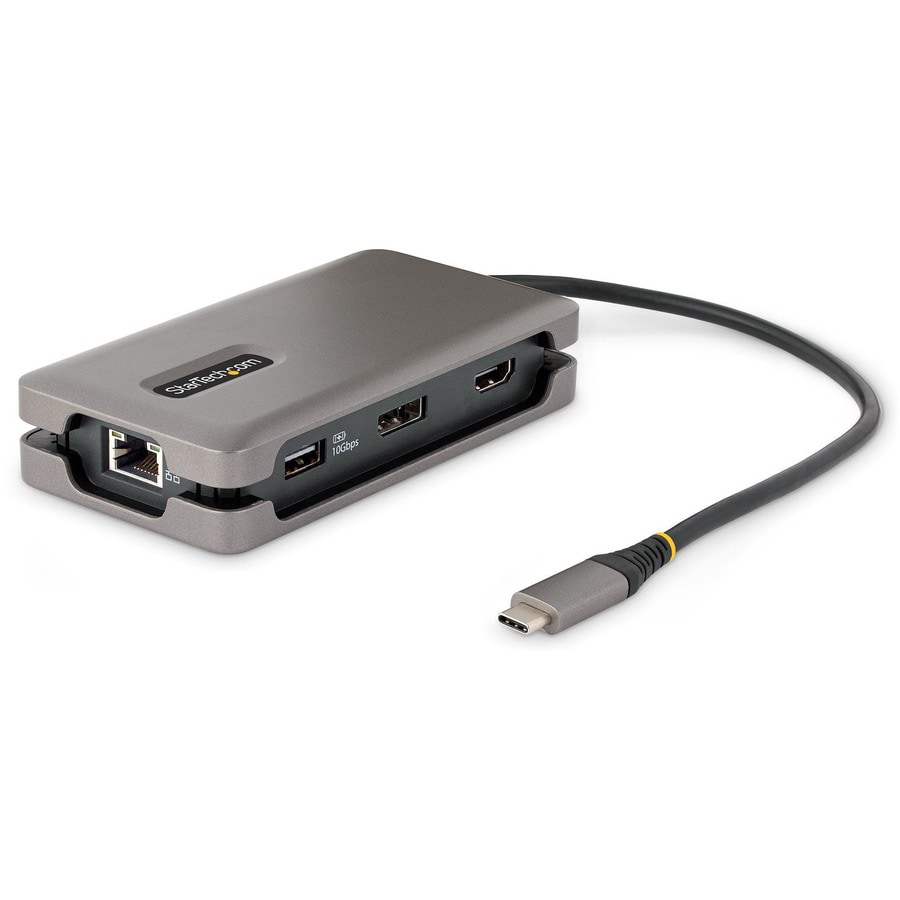 StarTech.com USB-C Multiport Adapter, 4K HDMI/DP Mini Laptop Travel Dock