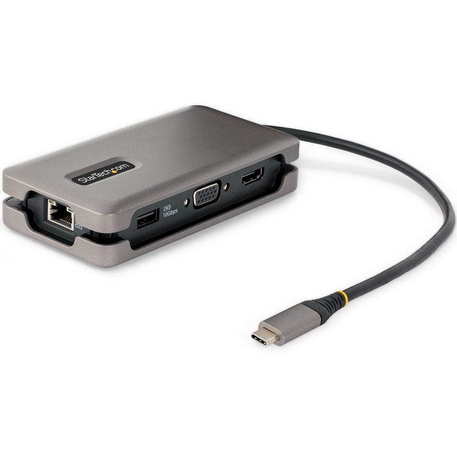 StarTech.com USB-C Multiport Adapter, 4K HDMI/VGA Mini Laptop Travel Dock