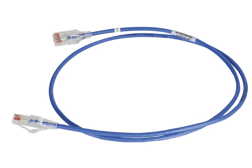 Ortronics Reduced Diameter RDC610 - patch cable - 5 ft - blue