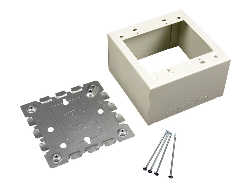 Wiremold 500 and 700 Series - Two Gang Deep Switch and Receptacle Box Fitting - White