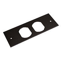 Wiremold Overfloor Raceway Duplex Device Plate - Black