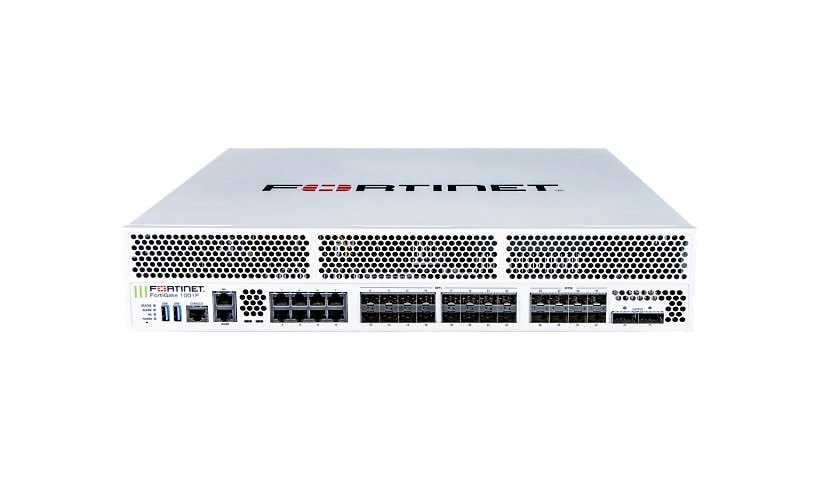 Fortinet FortiGate 1001F - security appliance - with 5 years 24x7 FortiCare Support + 5 years FortiGuard Unified Threat