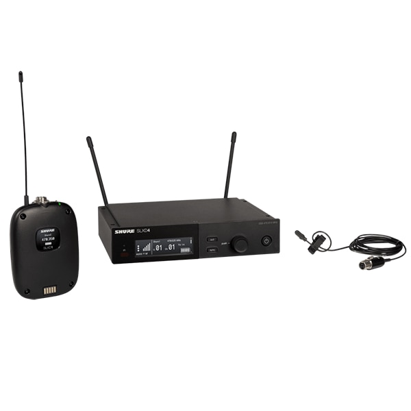 Shure Wireless System with SLXD1 Bodypack Transmitter and DL4 Lavalier Microphone