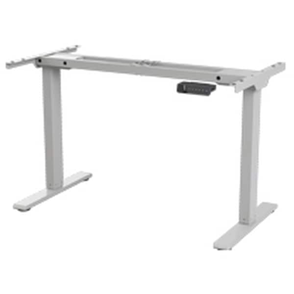 eFloat Go 2.0 Electric Height Adjustable Table Frame Only, Silver, Expandable Frame (48"-72")