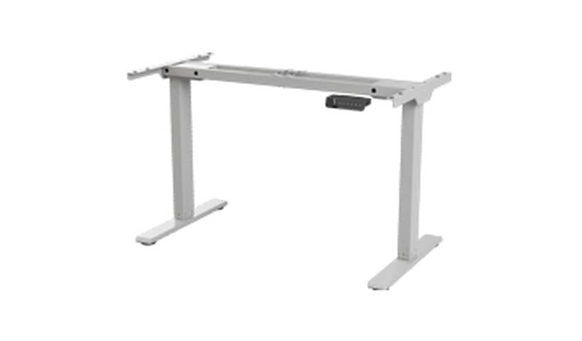 eFloat Go 2.0 Electric Height Adjustable Table Frame Only, Silver, Expandable Frame (48"-72")