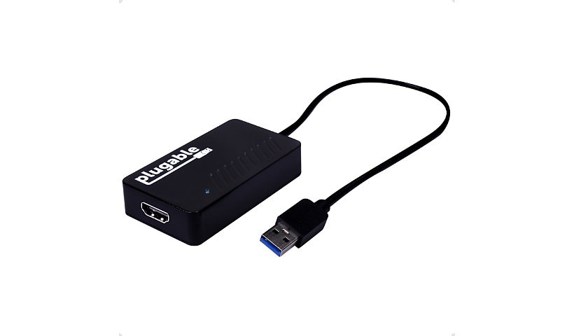 Plugable USB 3.0 to HDMI 4K UHD Video Graphics Adapter for Multiple Monitors up to 3840x2160 Supports Windows 10,8.1,7