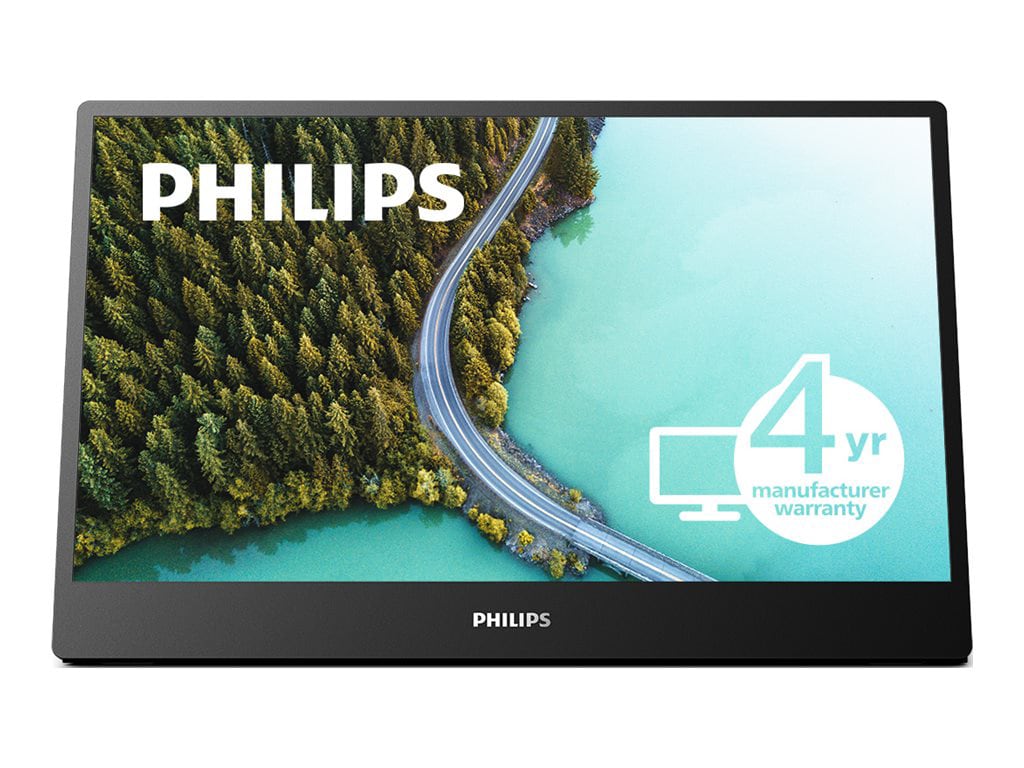 PHILIPS 16B1P3300 - 15.6 inch Portable Monitor, LED, FHD, USB-C, Micro-HDMI, 4 Year Manufacturer Warranty - 16"