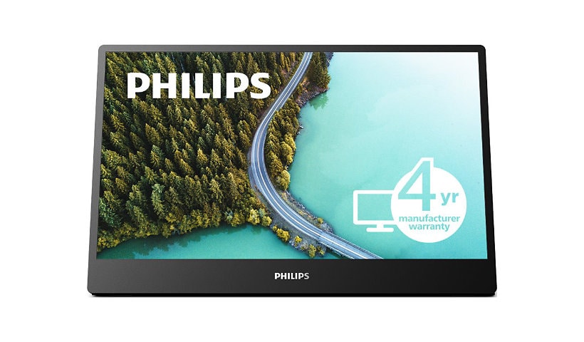 PHILIPS 16B1P3300 - 15.6" Portable Monitor, LED, FHD, USB-C, Micro-HDMI, 4 Year Manufacturer Warranty