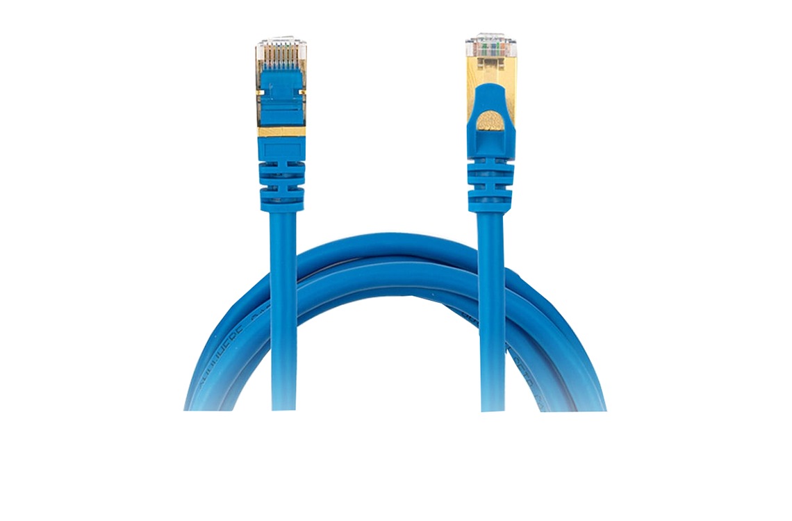 Anywhere Cart 1' CAT6/6A/7 RJ45 Snagless Network Cable - Blue