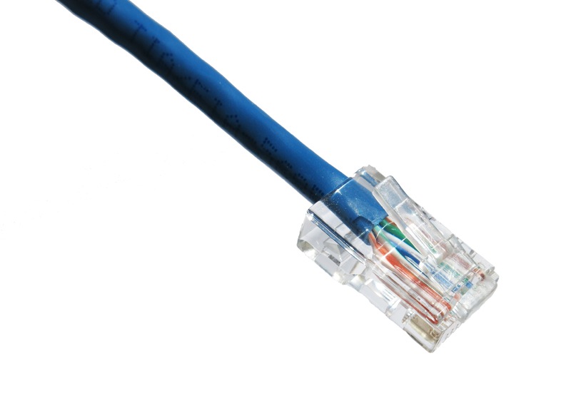 Axiom 18" CAT6 550MHz Non-Booted Patch Cable - Blue