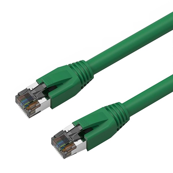 Axiom 4' CAT8 2000MHz S/FTP Snagless Boot Shielded Patch Cable - Green