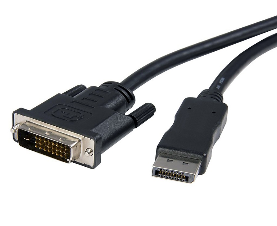 Axiom 3' DisplayPort Male to Dual Link DVI-D Male Adapter
