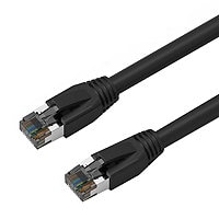 Axiom 15' CAT8 2000MHz S/FTP Snagless Boot Shielded Patch Cable - Black
