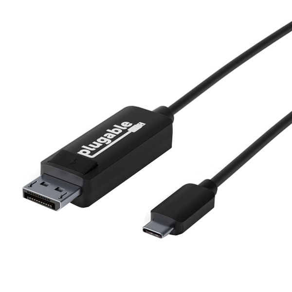 Plugable 4K Monitor Adapter Cable - USB-C to DisplayPort,6ft, Driverless