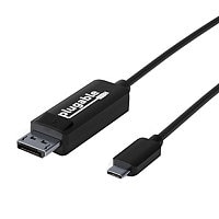Plugable USB C to DisplayPort Adapter-6ft (1.8m) Adapter Cable (Supports Resolutions up to 4K at 60Hz),Driverless
