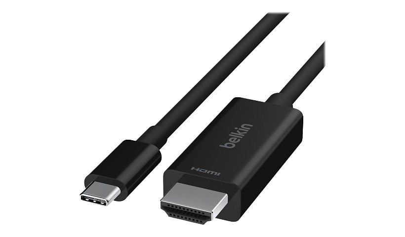Belkin USB C to HDMI 2.1 Cable, 6.6FT with 8K@60Hz, 4K@144Hz, HDR, HBR3, DSC, HDCP 2.2, Works with Chromebook Certified