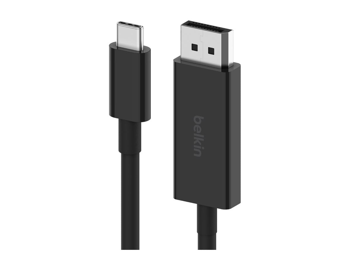 Belkin USB C to DisplayPort 1.4 Cable 6.6ft, 32.4Gbps, 8K@60Hz, Works with Windows, MacOS, iPadOS, Android