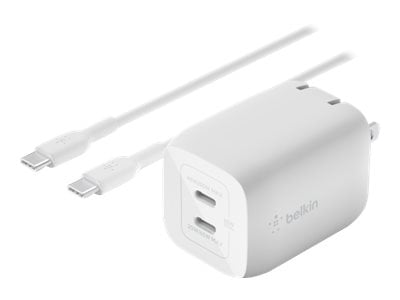Belkin BoostCharge Pro power adapter - PPS and GaN technology - 2 x USB-C -