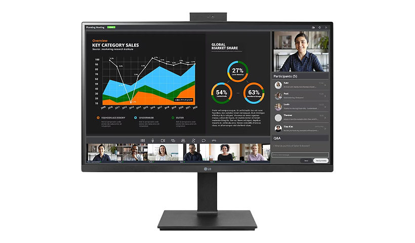 LG 27" 1440P HDR Monitor with Webcam
