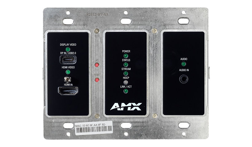 AMX SVSI NMX-ENC-N2615-WP audio/video over IP encoder wallplate