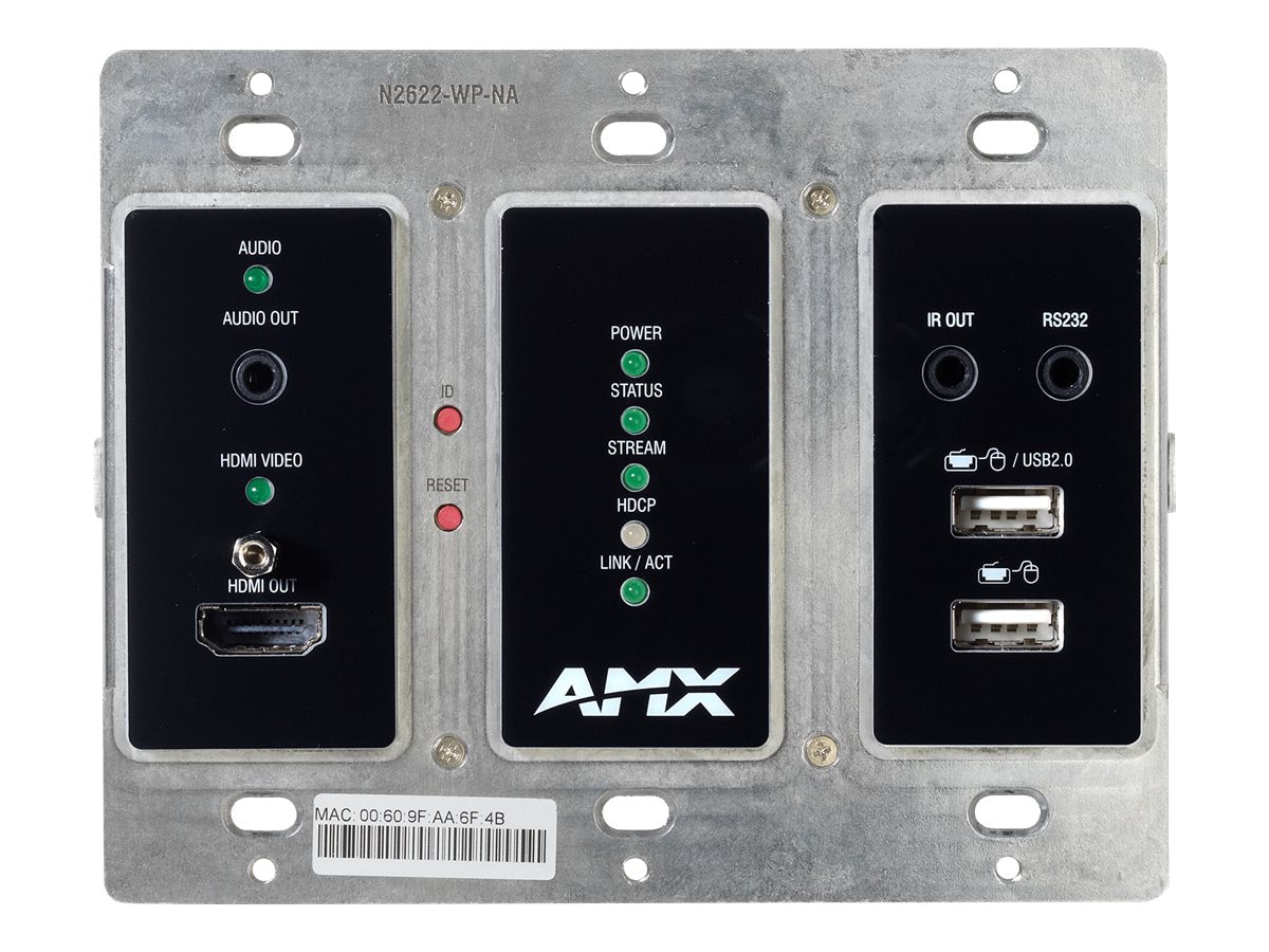 AMX SVSI NMX-DEC-N2625-WP audio/video over IP decoder wallplate