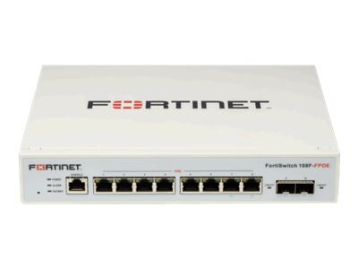 Fortinet FortiSwitch 108F-FPOE - switch - 8 ports - managed - rack-mountabl