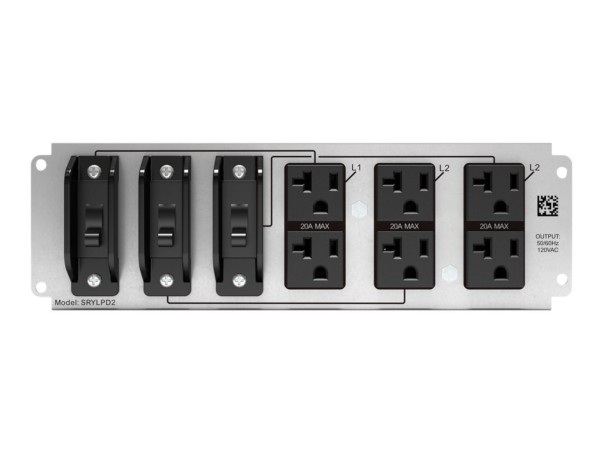 APC Backplate Kit with 6x NEMA 5-20R Outlets for Smart-UPS Modular Ultra