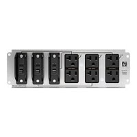 APC by Schneider Electric Backplate Kit with 6x NEMA 5-20R Outlets for Smart-UPS Modular Ultra