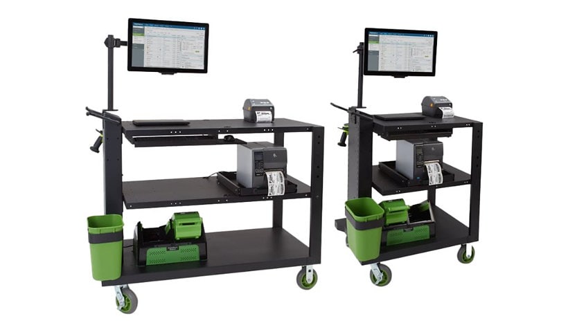 Newcastle Systems PC Series PC490NU2 Mobile Powered Workstation - cart - for LCD display / CPU / thermal printer /