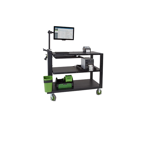 Newcastle Systems 48" Industrial Cart with PowerSwap Nucleus Classic Lithium Power System