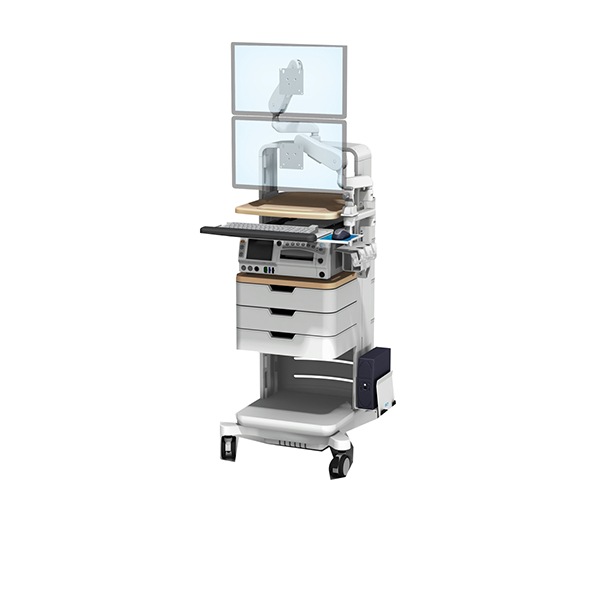 GCX MC Series Fetal Cart Core Kit with Pull-Out Keyboard and Lights