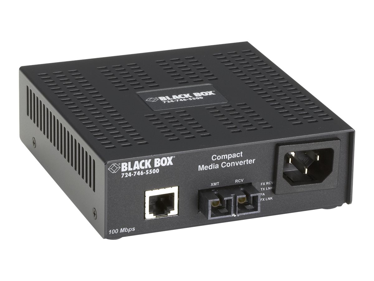 Black Box Compact Media Converter - fiber media converter - 100Mb LAN